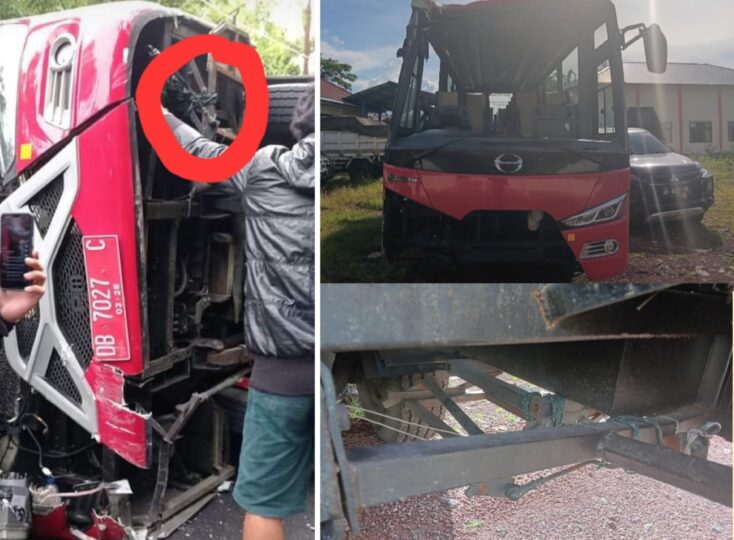 Polres Tomohon Usut Penyebab Laka Maut Rombongan WKI Kanaan Winenet Bitung