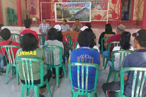 Polsek Tomohon Utara Bersama Pemerintah Kawayu Gelar Diskusi Kamtibmas