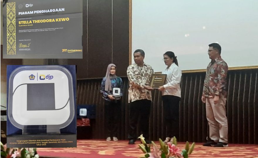 Bayar Pajak Segunung, Stella Theodora Kewo Terima Penghargaan Pembayar Pajak Terbaik Tahun 2023