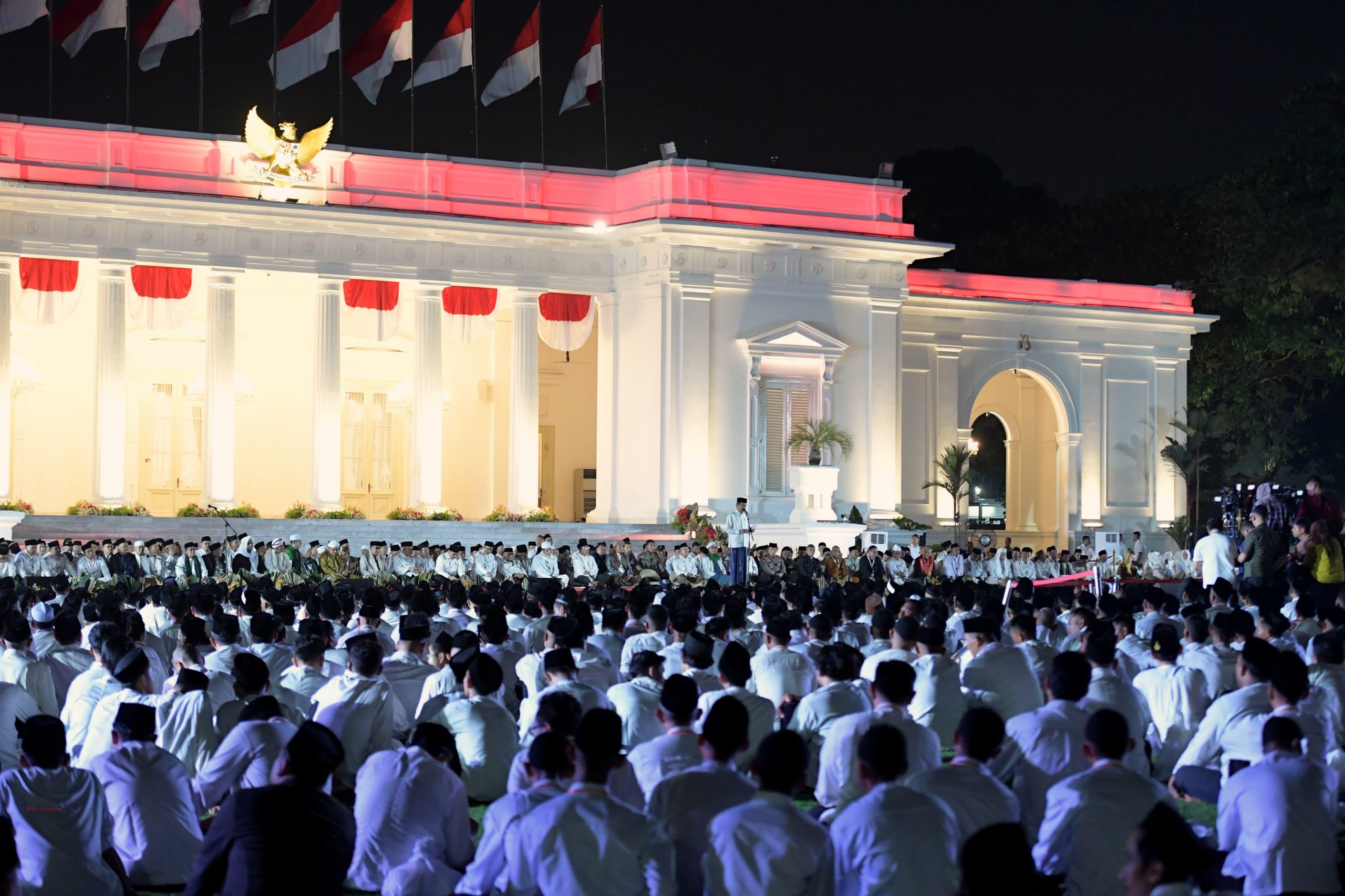 Presiden Jokowi Hadiri Zikir dan Doa Kebangsaan di Istana Merdeka Awali Rangkaian Peringatan HUT ke-79 RI