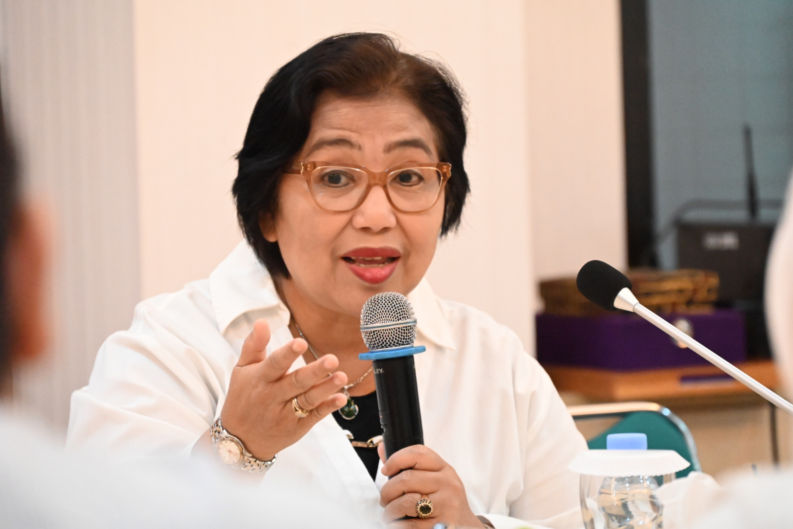 Anggota Komisi IX DPR RI Irma Suryani Chaniago, dalam kunjungannya ke RSUD Kabupaten Tangerang, Banten, Jumat (30/08/2024)