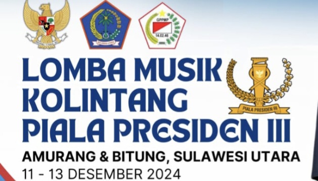 Lomba Musik Kolintang Nasional 2024, Perebutan Piala Presiden III di Sulawesi Utara
