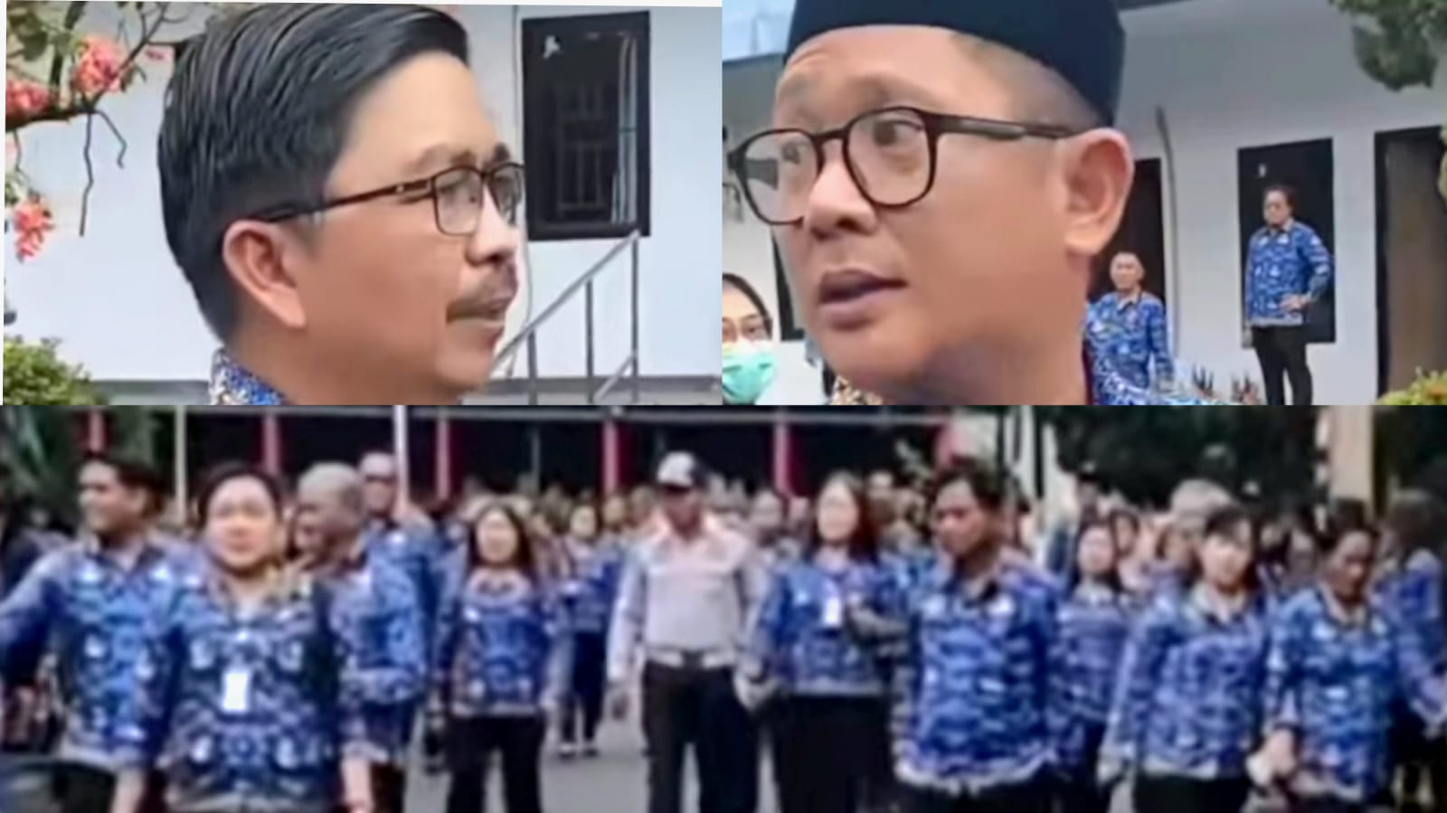 Waduh! Sekkot Bitung dan Kaban Keuangan Diteriaki Korupsi oleh ASN Usai Apel Perdana 2025