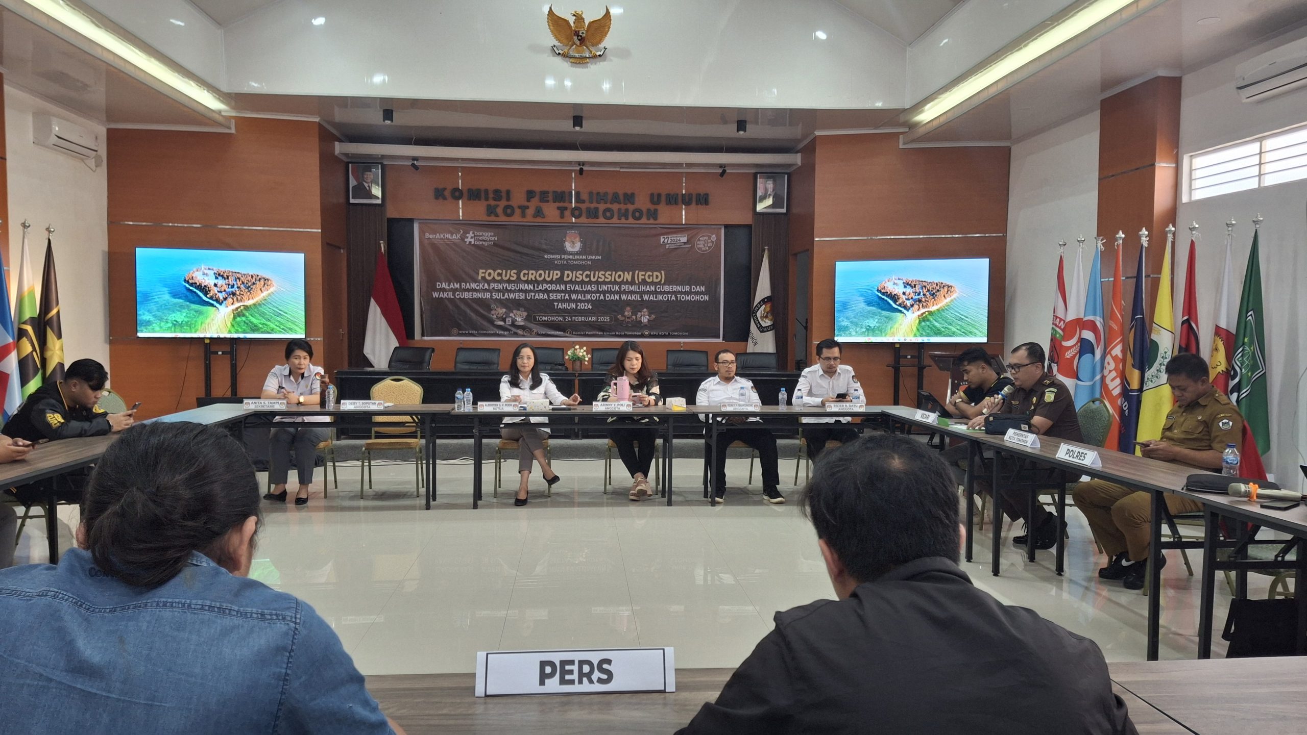 KPU Tomohon Gelar FGD, Evaluasi Pemilihan Kepala Daerah 2024