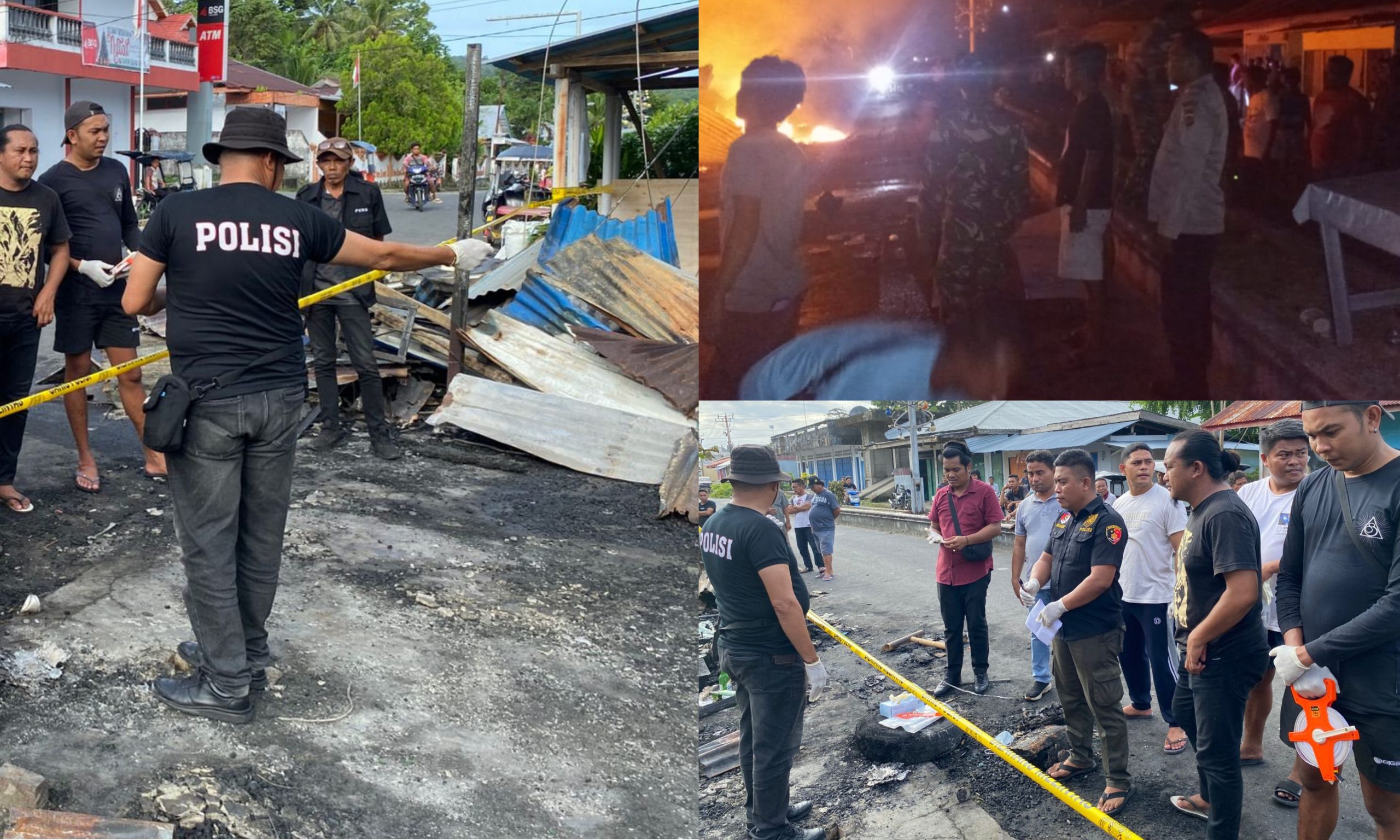 Kebakaran Hebat Melanda Keluarga Lalompoh – Sondak di Talaud, Kerugian Diperkirakan Capai Rp 1 Miliar