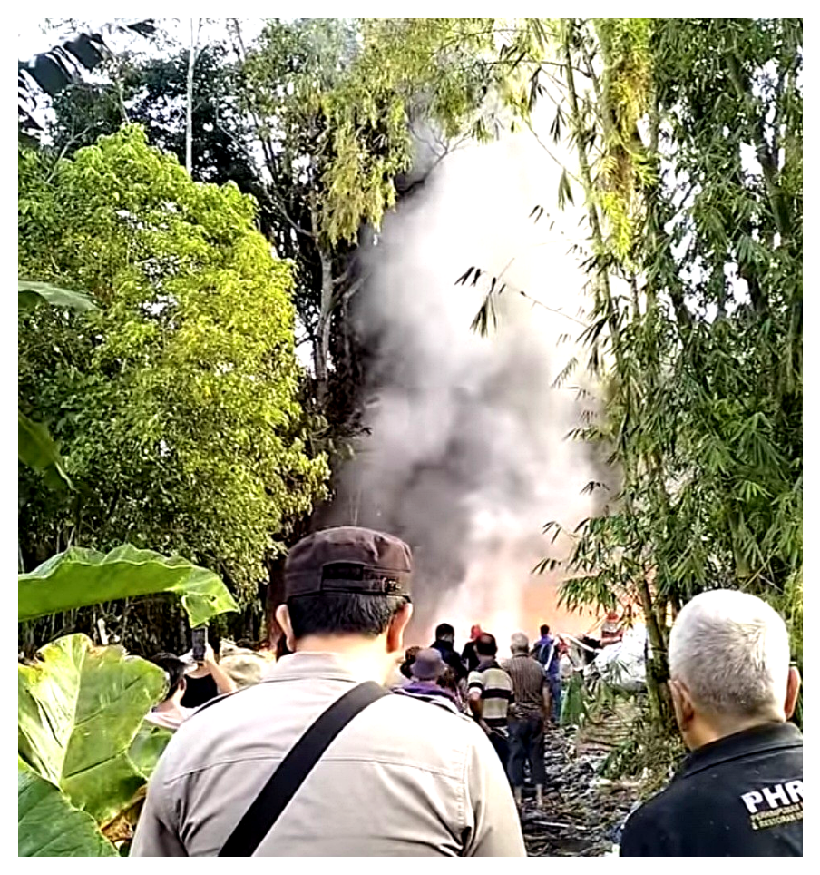 Kebakaran Besar di Tomohon: Sampah Plastik Terbakar, Warga Panik