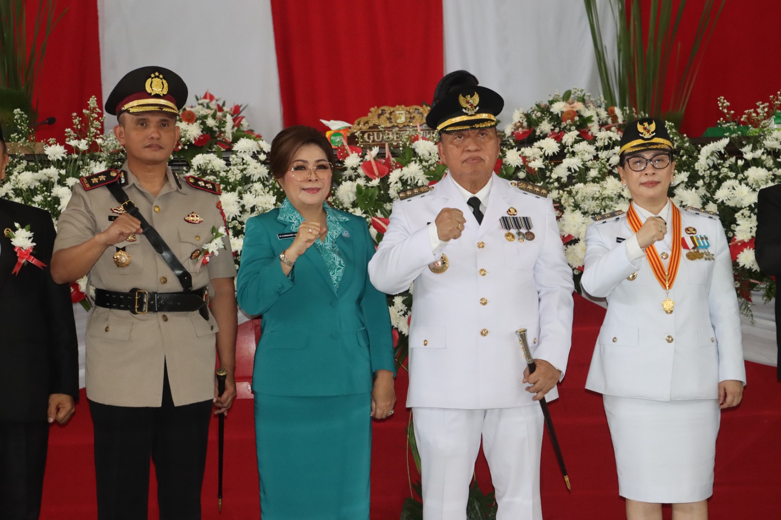Kapolres Hadiri Pidato Perdana Bupati Minahasa, Tegaskan Sinergi Forkopimda