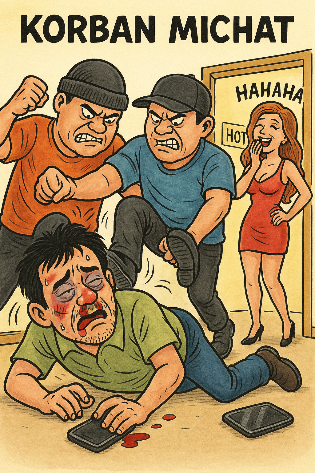 Michat Berdarah! Belum Sempat 'Eksekusi', Pria Malalayang Dirampok dan Dihajar Brutal di Hotel"