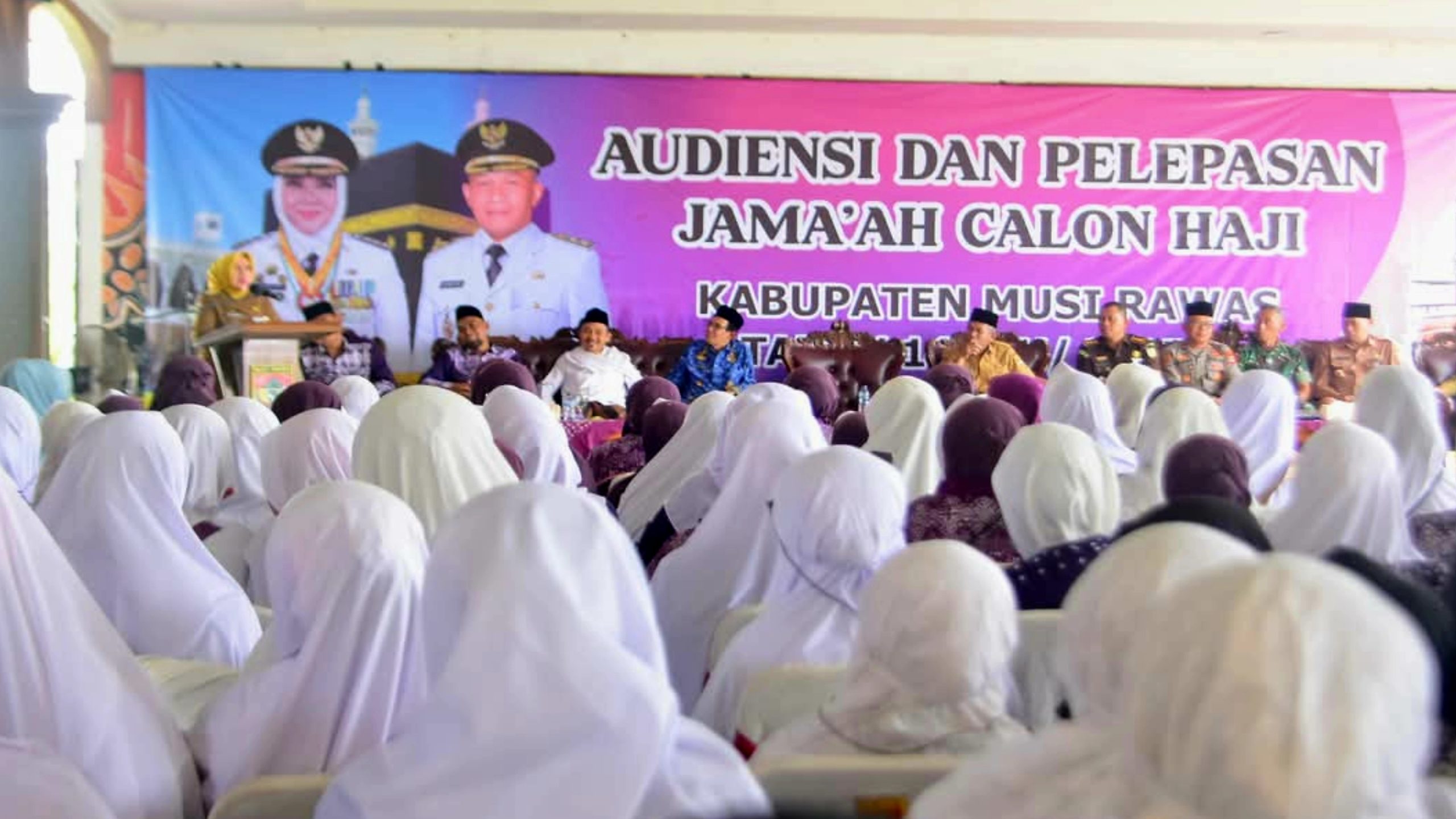 Bupati Musi Rawas Terima Audiensi Jama'ah Calon Haji Kabupaten Musi Rawas Tahun 2025
