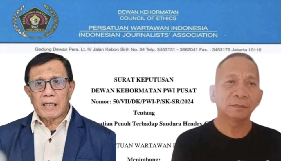 Kepengurusan Hendry Ch. Bangun dan Voucke Lontaan Resmi Tumbang! Produk Organisasi Ilegal, Dewan Pers Tutup Akses Kantor