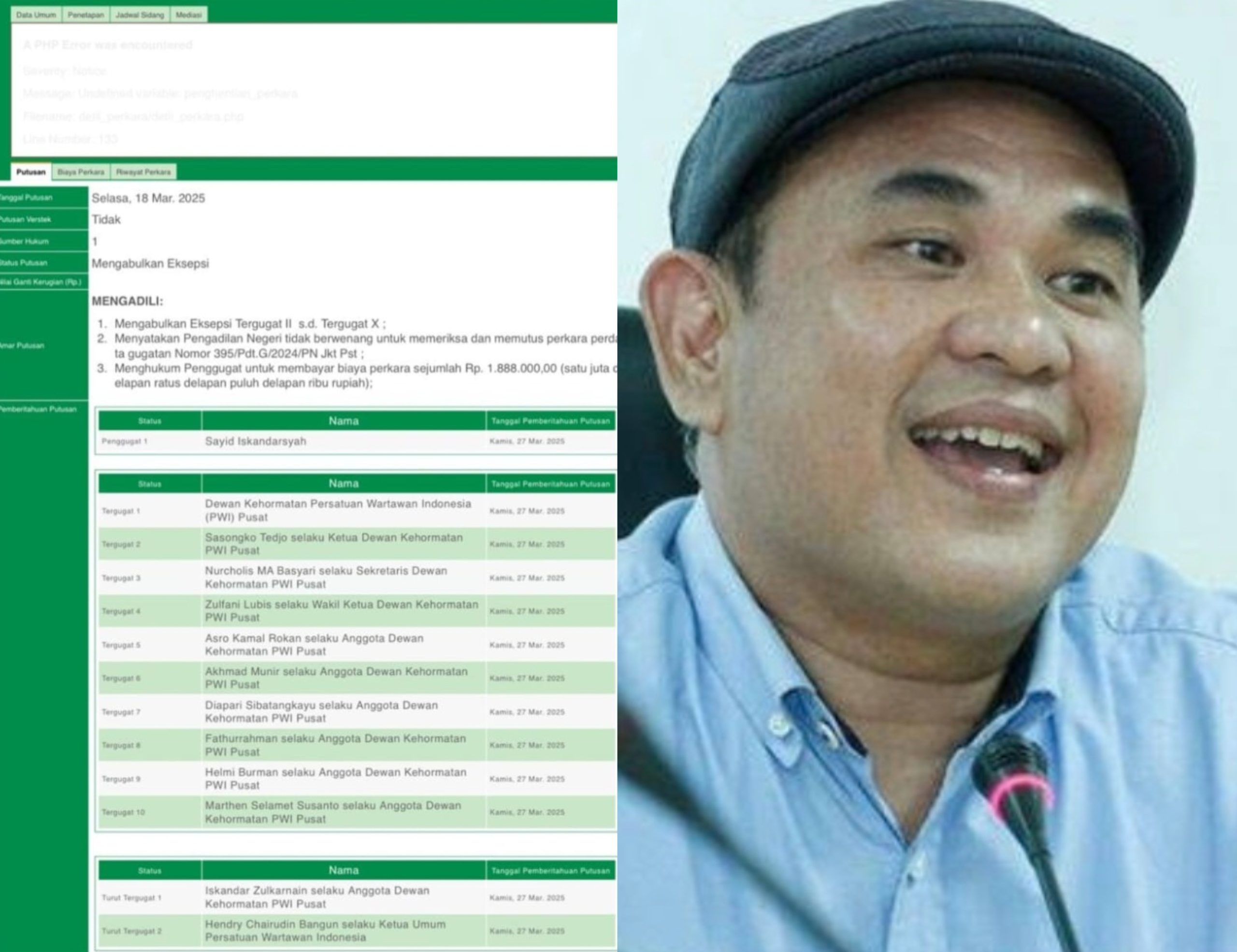 Ketum PWI Zulmansyah Tegaskan Hendry Bangun Sudah Dipecat, Desak Kongres Persatuan PWI Dipercepat