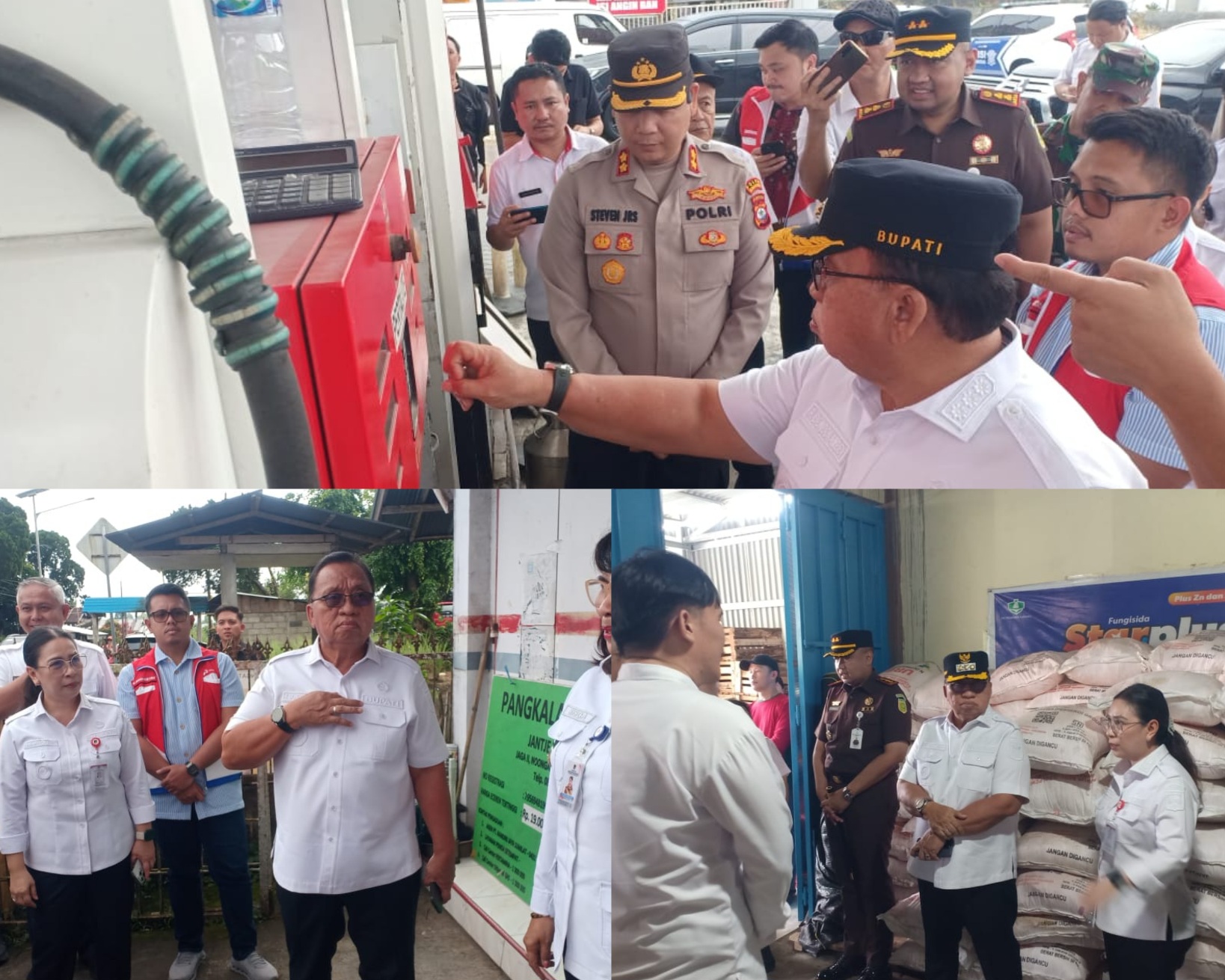 Bupati Minahasa Sidak Distribusi LPG 3 Kg, BBM, dan Pupuk Bersubsidi di Langowan