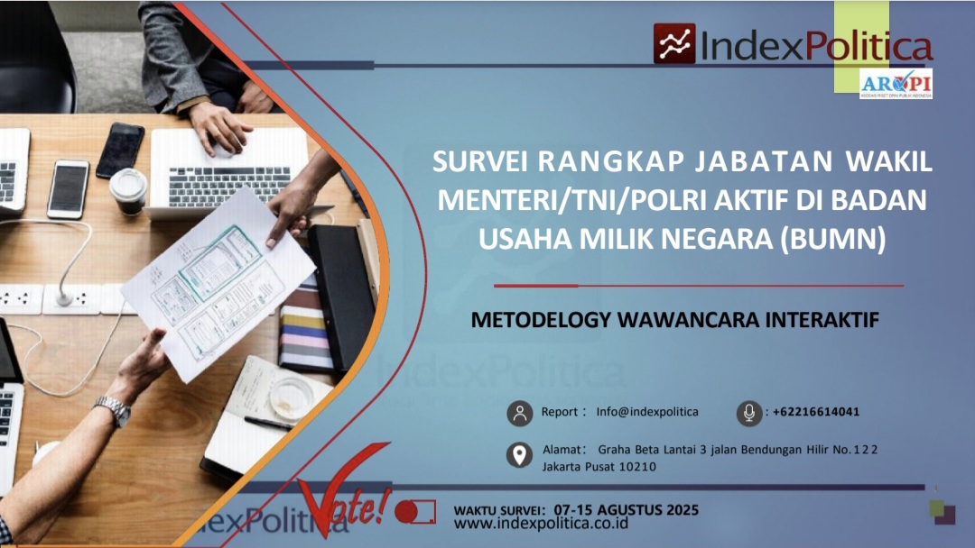 91,5% Publik Desak Stop Rangkap Jabatan, Index Politica Singgung Erick Thohir