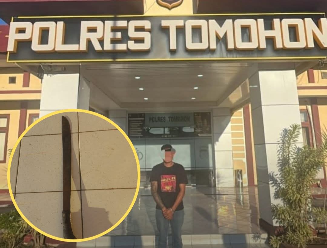 Warga Tomohon Dibacok Saat Tegur Pesta Miras, Pelaku Residivis Pembunuhan Ditangkap