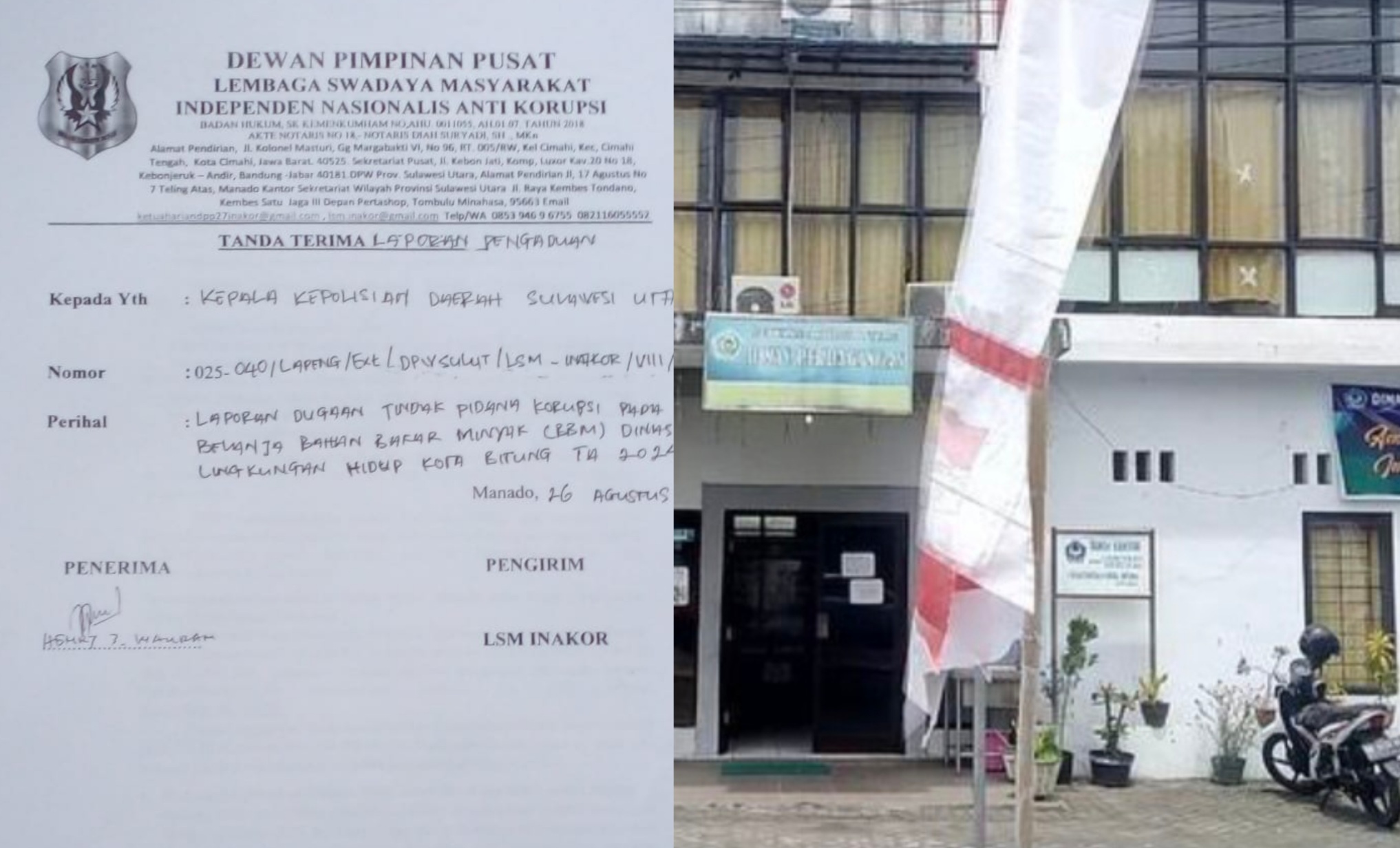 Dugaan Korupsi di DLH Bitung Terbongkar, Jumlahnya Mencengangkan