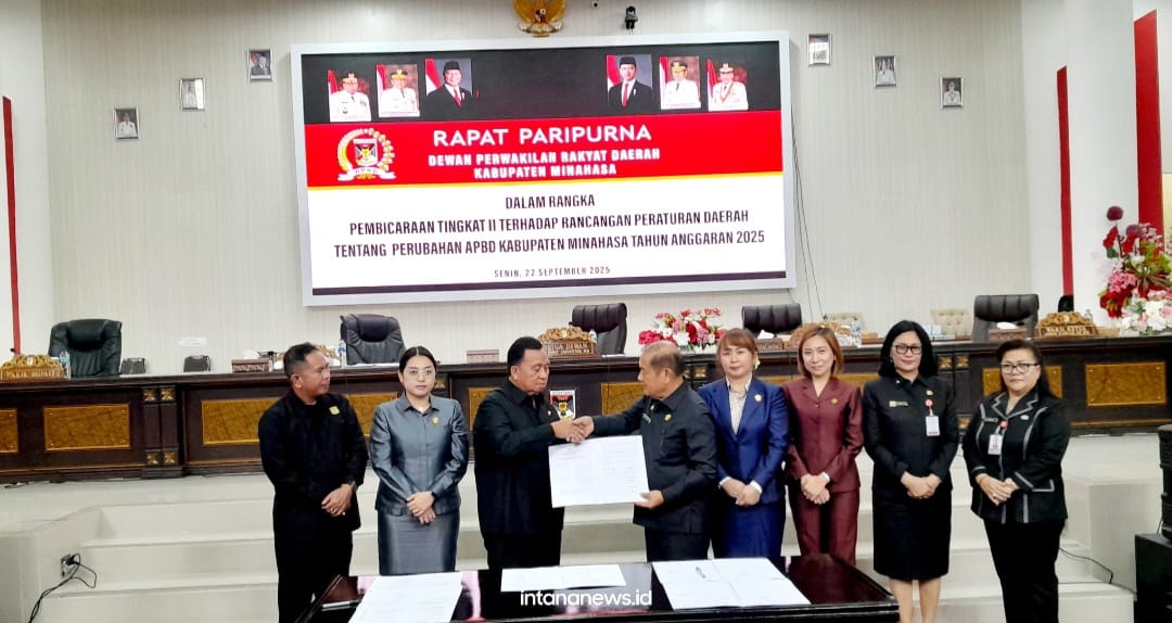 DPRD Minahasa Sahkan Perubahan APBD 2025, Fraksi Beri Catatan Kritis