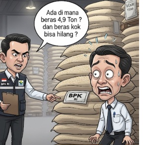 BPK Temukan Pengelolaan Beras di Dinas Pangan Tomohon Amburadul, 4,9 Ton Hilang?