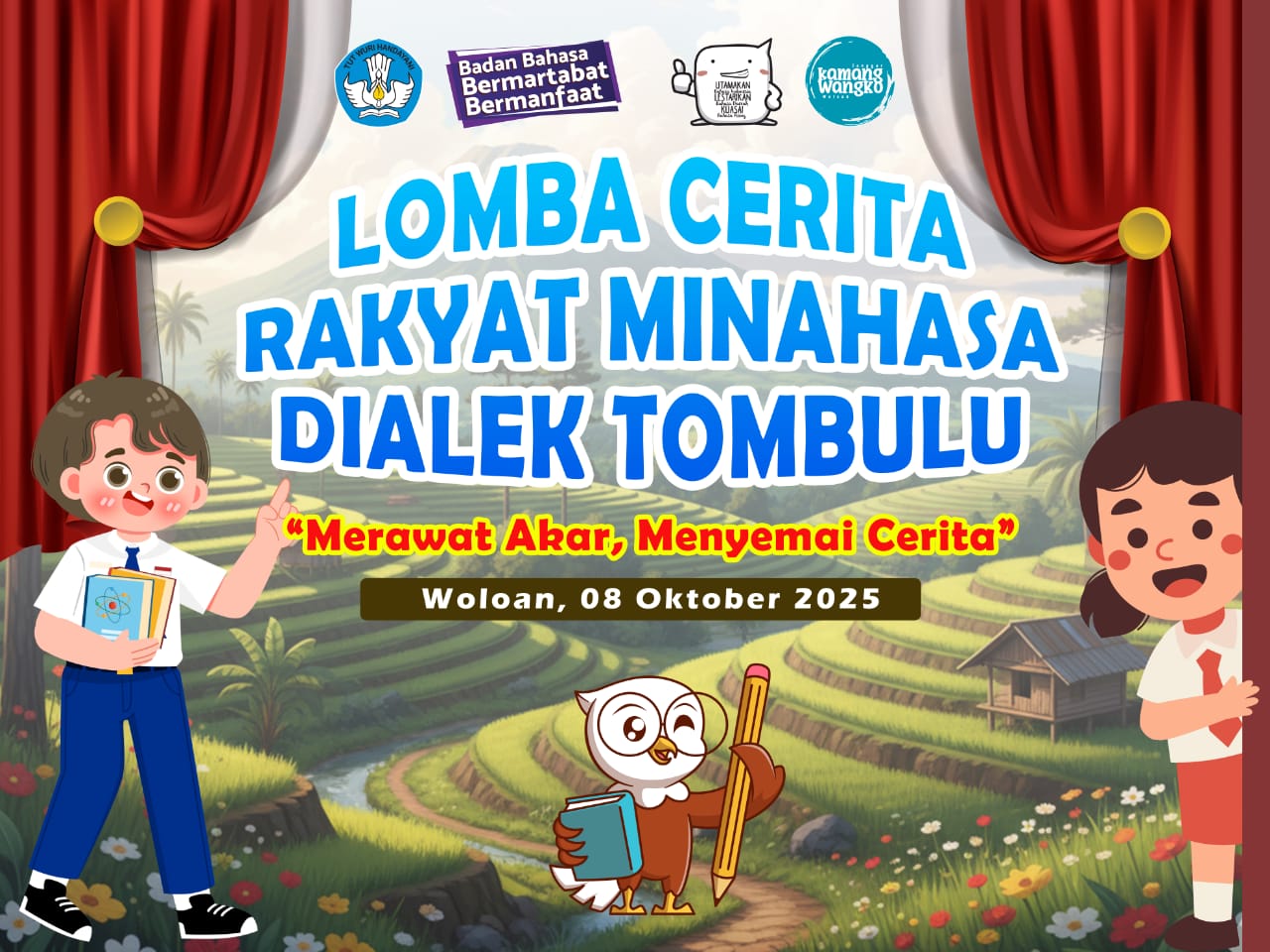 Siap! Lomba Cerita Rakyat Minahasa Dialek Tombulu Digelar di Woloan