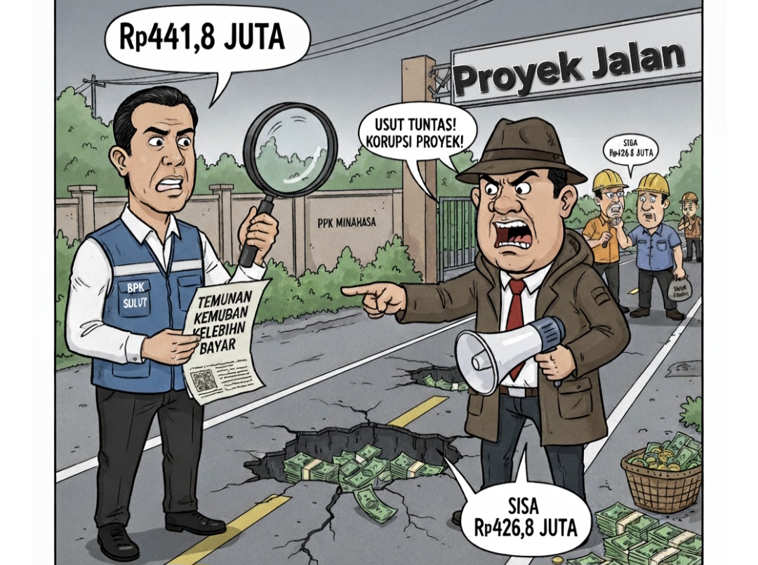 Jalan RSUD Tondano Tidak Sesuai Volume, Kelebihan Bayar Rp441 Juta: Rompas Desak Polisi Usut Dugaan Korupsi