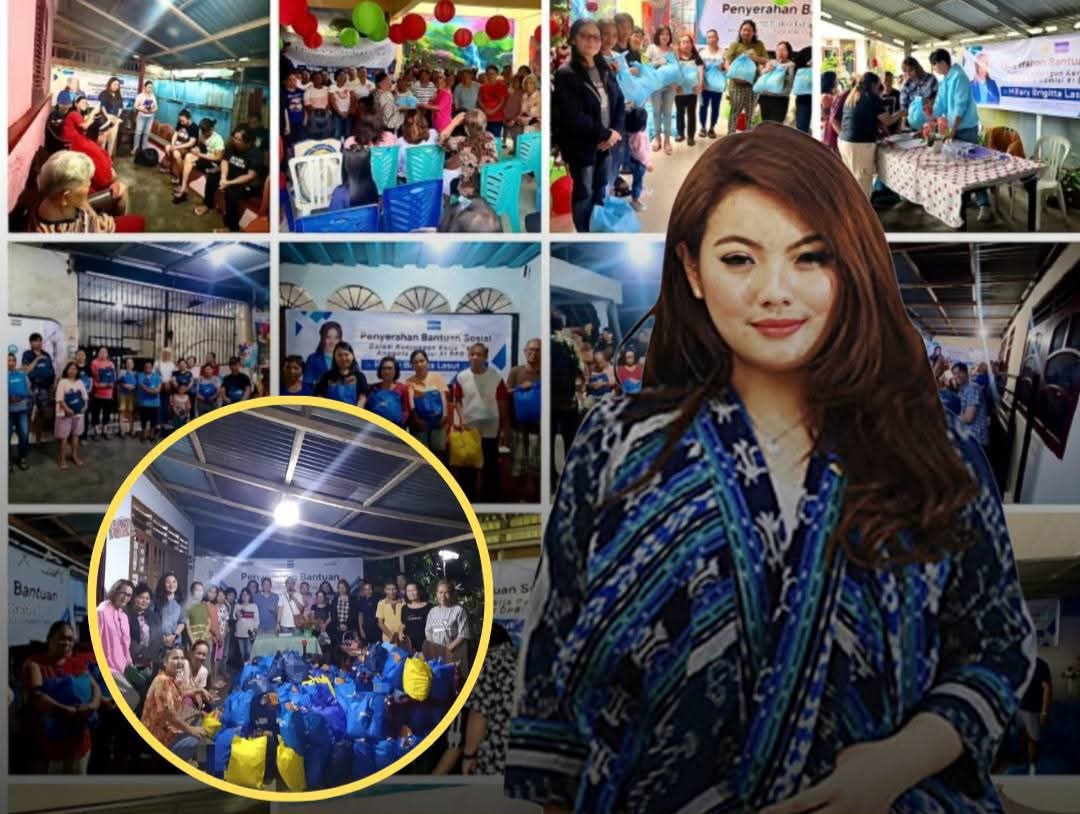 HBL Tebar Kepedulian Natal–Tahun Baru, 6.000 KK di 15 Daerah Sulut Terima Sembako