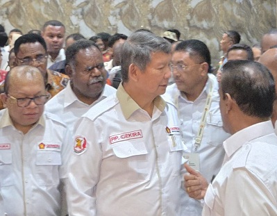 Papua Jadi Panggung Natal Nasional Gerindra–GEKIRA