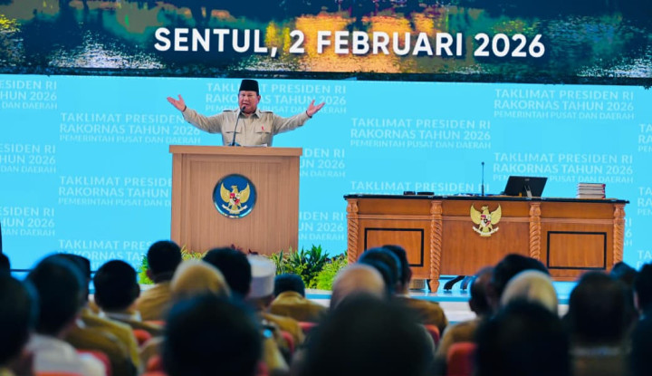 Kementerian Dalam Negeri (Kemendagri) menggelar Rapat Koordinasi Nasional (Rakornas) Pemerintah Pusat dan Daerah Tahun 2026 di Sentul International Convention Center (SICC), Kabupaten Bogor, Jawa Barat, Senin (2/2/2026).
