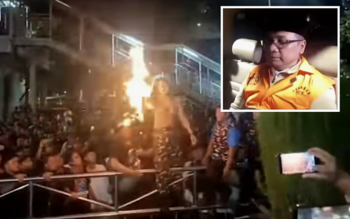 Eks Menag Yaqut Ditahan, Banser Geruduk KPK dan Bakar Kaos Sambil Teriak ‘KPK Zalim’”